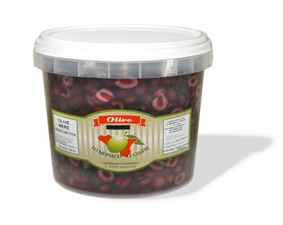 Olive nere barchetta in salamoia (4Kg. sgocciolato)