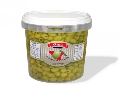 Olive verdi denocciolate in salamoia (4 Kg. sgocciolato)