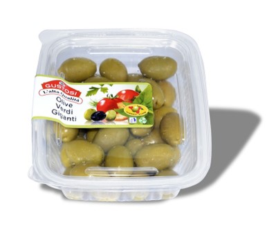 Olive verdi giganti (vaschetta da 250g.)